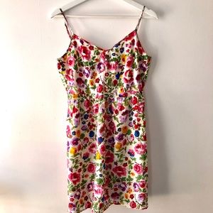 Madewell silk floral dress